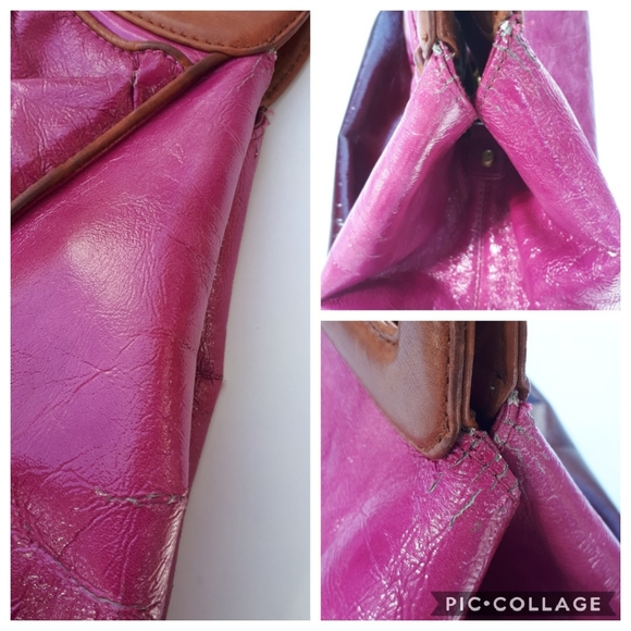 Elliott Lucca | Ombré Patent Leather Handbag - Picture 7 of 7